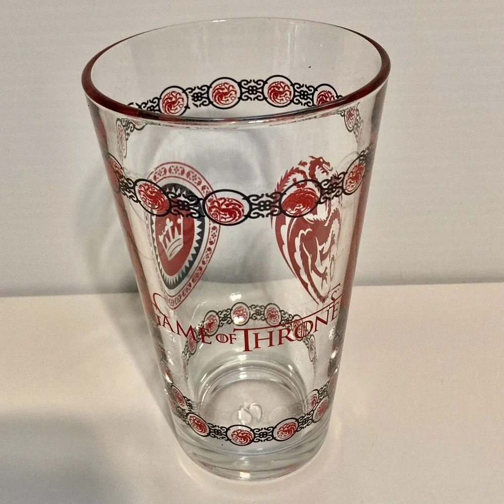 GAME OF THRONES House Targaryen Stemless Pint Glass – 16 oz – Officially License